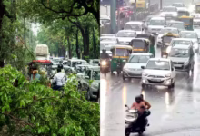 Photo of दिल्ली में भारी बारिश के बाद कई इलाकों में ट्रैफिक जाम, लोगों का हाल बेहाल  