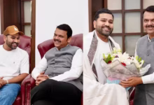 Photo of टेस्ट से संन्यास के बाद रोहित शर्मा पहुंचे देवेंद्र फडणवीस से मिलने, अचानक मुलाकात की क्या है वजह?