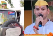 Photo of तेज प्रताप यादव की रैली में नियमों की उड़ी धज्जियां