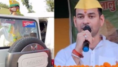 Photo of तेज प्रताप यादव की रैली में नियमों की उड़ी धज्जियां