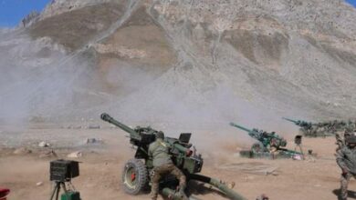 Photo of लेह: तोपों की गड़गड़ाहट के बीच लद्दाख में सेना का युद्धाभ्यास