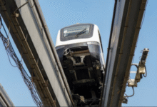 Photo of मुंबई परीक्षण के दौरान मोनोरेल ट्रेन एकतरफ झुकी