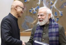 Photo of माइक्रोसॉफ्ट के CEO सत्या नडेला ने PM मोदी से की मुलाकात, भारत में AI हब बनाने के लिए 17.5 बिलियन डॉलर का करेंगे निवेश