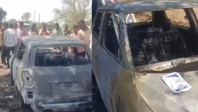 Photo of महाराष्ट्र में दिल दहला देने वाली घटना, बोरे में बांधकर युवक को कार समेत जलाया