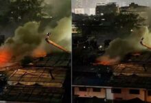 Photo of मुंबई के नागपाड़ा में गोदाम में लगी भीषण आग